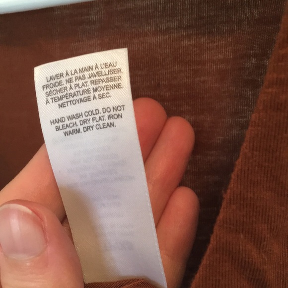 Cropped Brown/orange tank top with knot - Picture 7 of 7